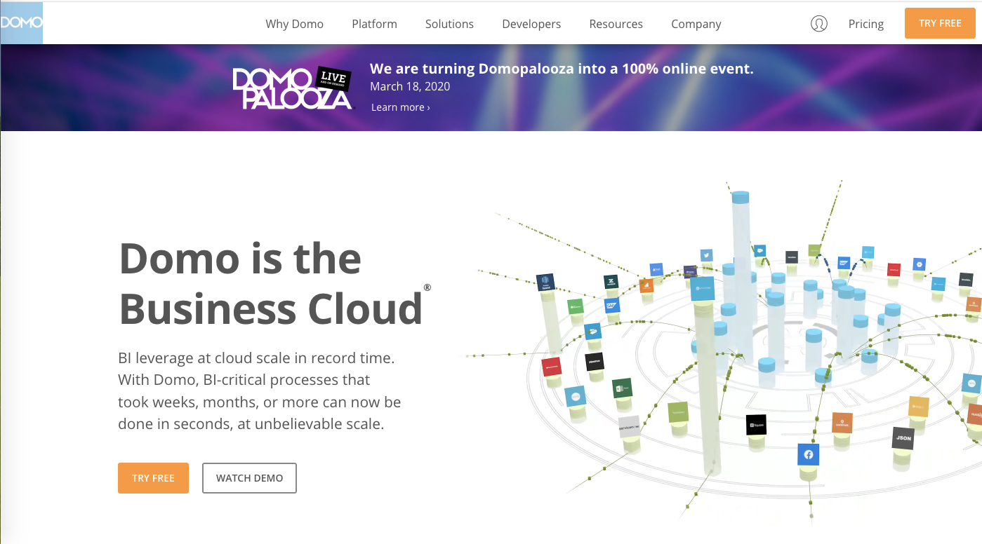 Client dashboard tools: Domo