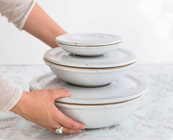 sarah kersten Set of Nesting Covered Bowls