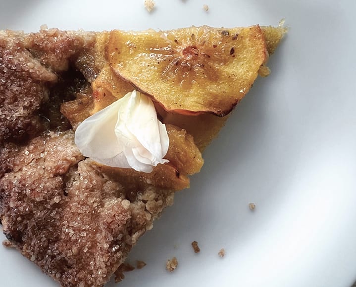 This Pistachio + Persimmon Galette By An Up-And-Coming Baker Couldn’t Be Cooler