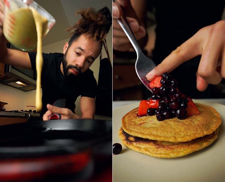In The Kitchen With Meshach Rojas Of About This Much: On Sweet Potato Avocado Toast + Creamy (Healthy) Desserts