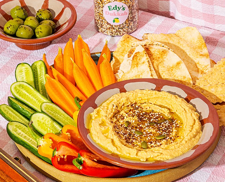 hummus with dukkah